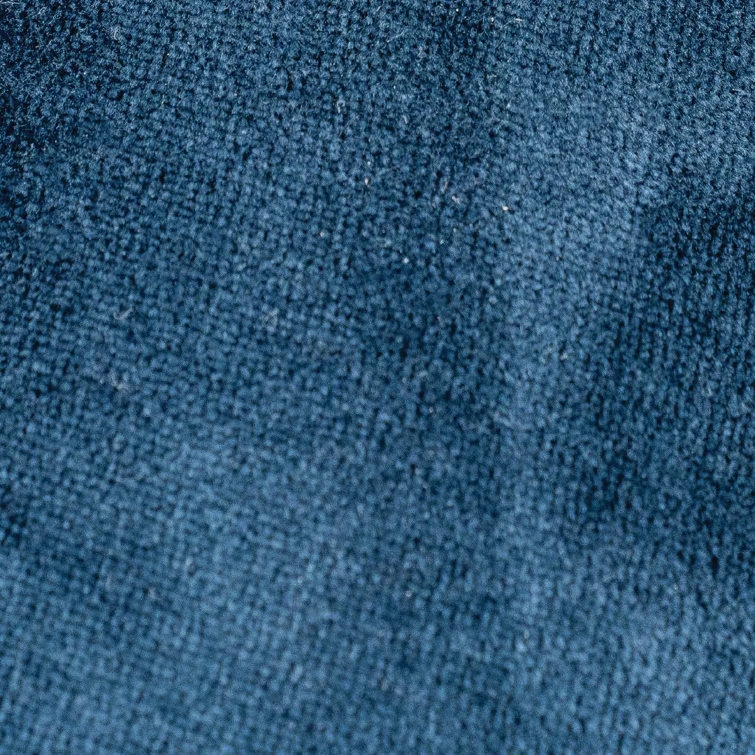 Close-up of blue textured fabric