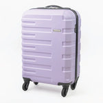 Lilac purple cabin-sized suitcase.