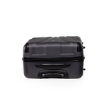 Black suitcase on a white background