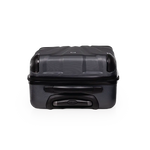 Black suitcase on a white background